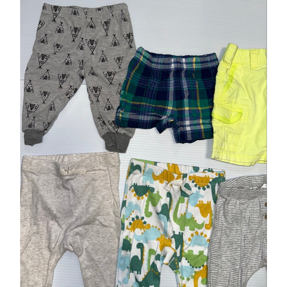 Baby Mixed Brands Bottoms 6 Months Multi-color Pants & Shorts 8-Piece Lot Bundle - Picture 10 of 14